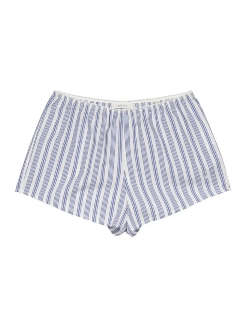 Doen Thelma Shorts in Indigo Sorrento Stripe size XS cotton silk - Picture 2 of 14